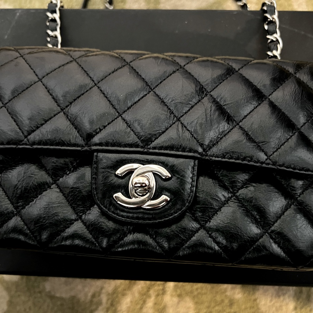 Chanel Mini Rectangle Flap Bag - Black